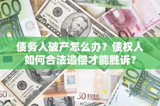 济南债务人破产怎么办？债权人如何合法追偿才能胜诉？