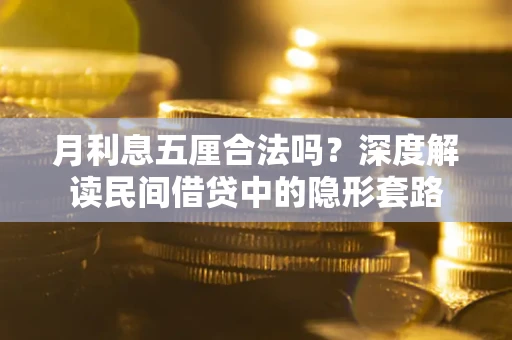 济南月利息五厘合法吗？深度解读民间借贷中的隐形套路