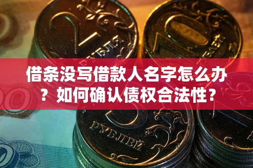 济南借条没写借款人名字怎么办？如何确认债权合法性？