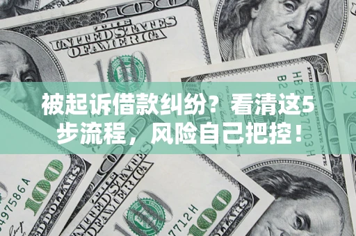 济南被起诉借款纠纷？看清这5步流程，风险自己把控！
