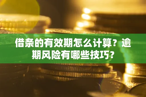 济南借条的有效期怎么计算？逾期风险有哪些技巧？