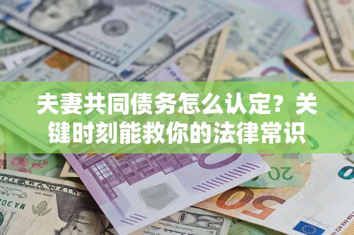 济南夫妻共同债务怎么认定？关键时刻能救你的法律常识
